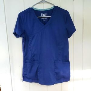 Blue scrub top